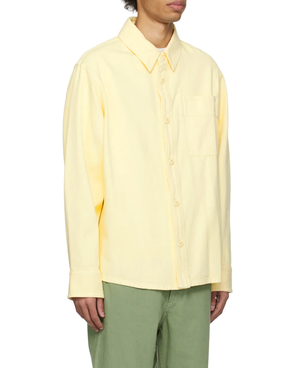 Basile Embroidered Chest Denim Shirt