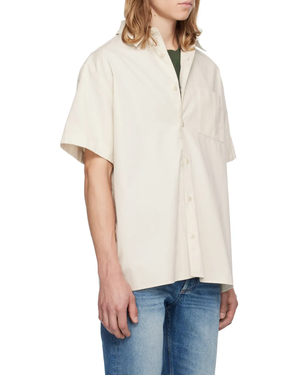 Chest Pocket Short-Sleeved Shirt