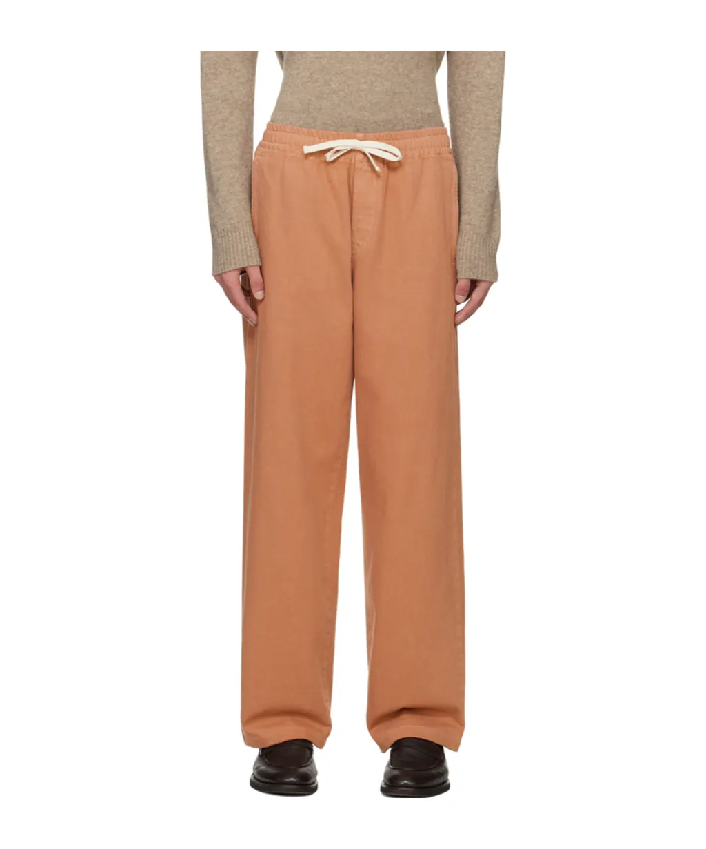 Drawstring Waist-Edge Casual Pants