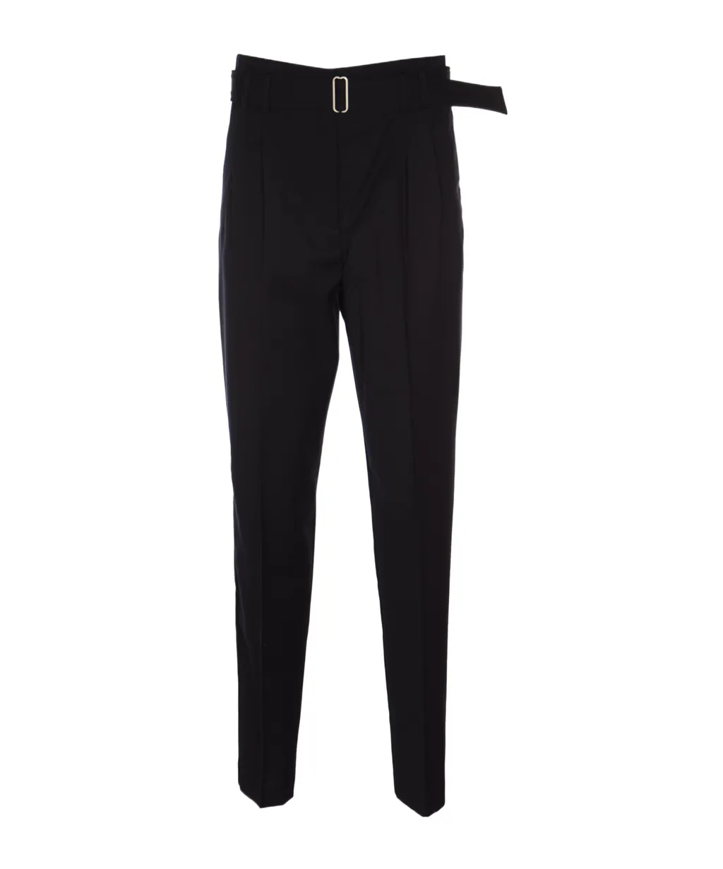 Anthea Belted Straight-Leg Trousers