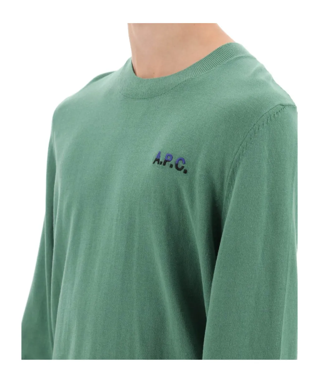 Logo Embroidered Knit Jumper