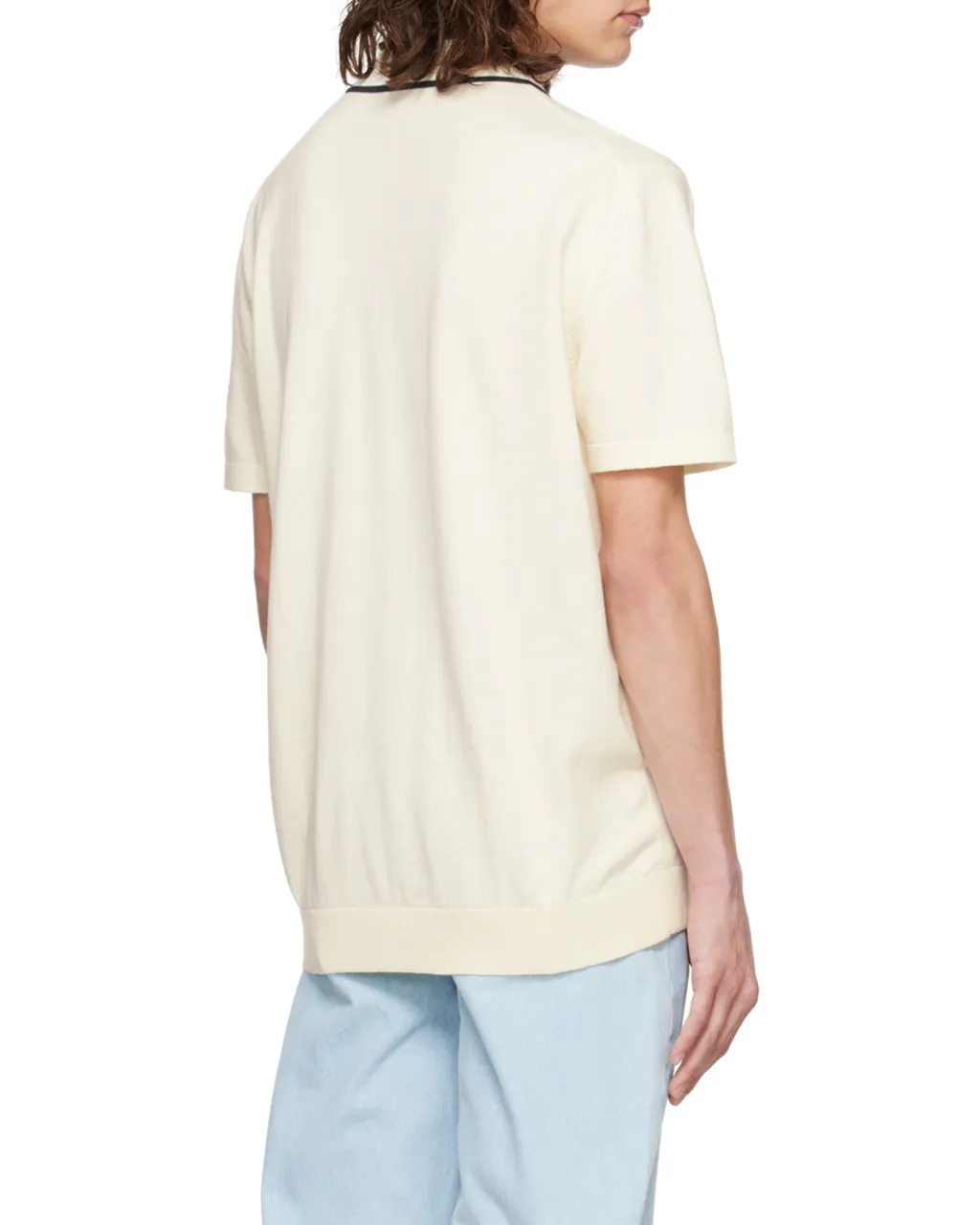 Knitted Short-Sleeved Polo Shirt