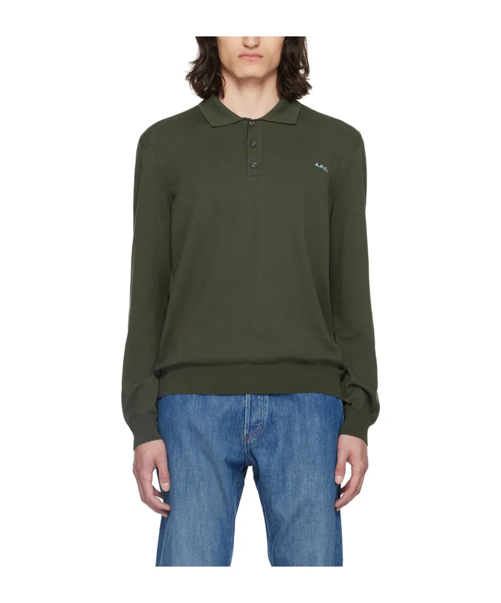 Long-Sleeved Polo Shirt
