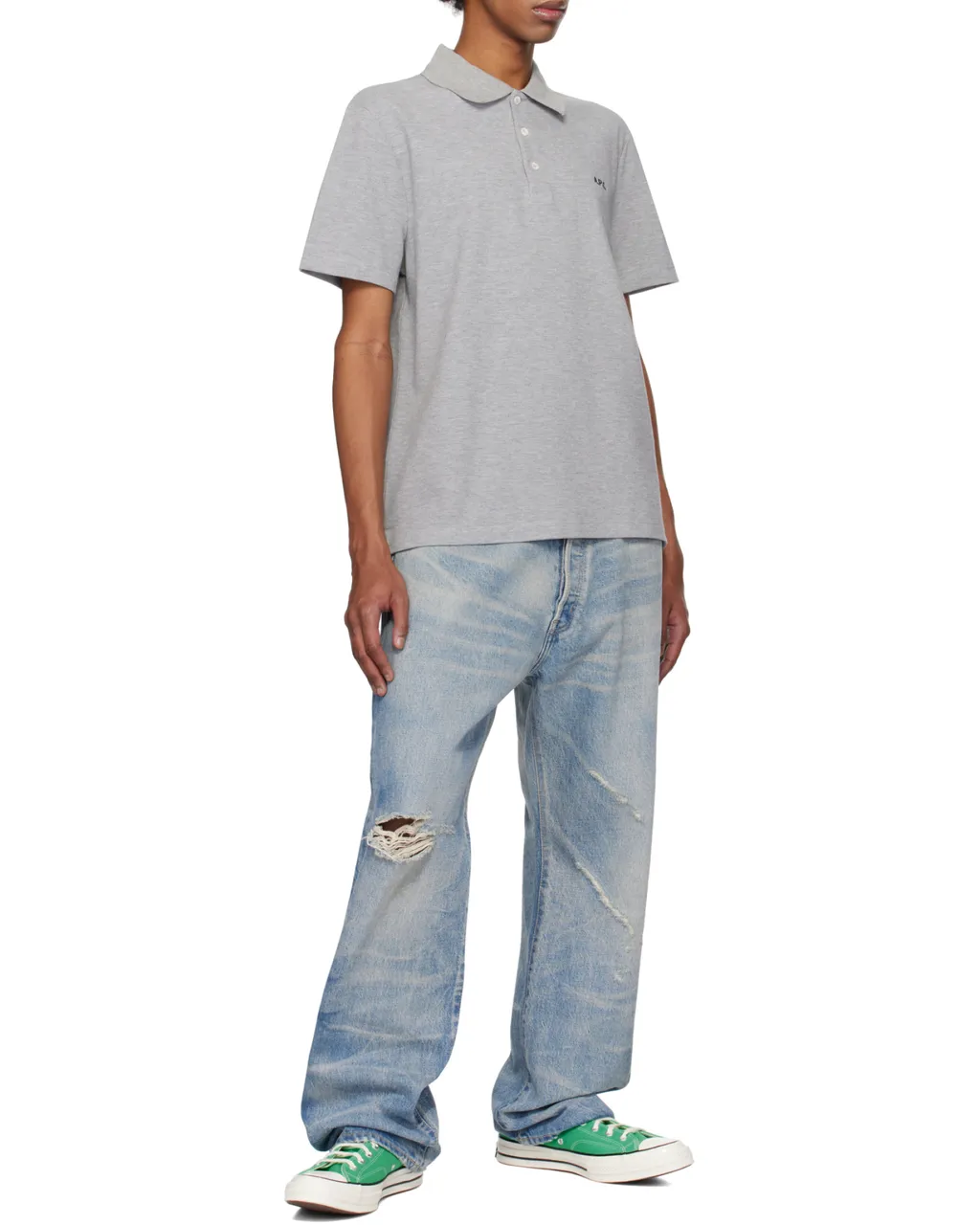 Logo Embroidered Short-Sleeved Polo Shirt