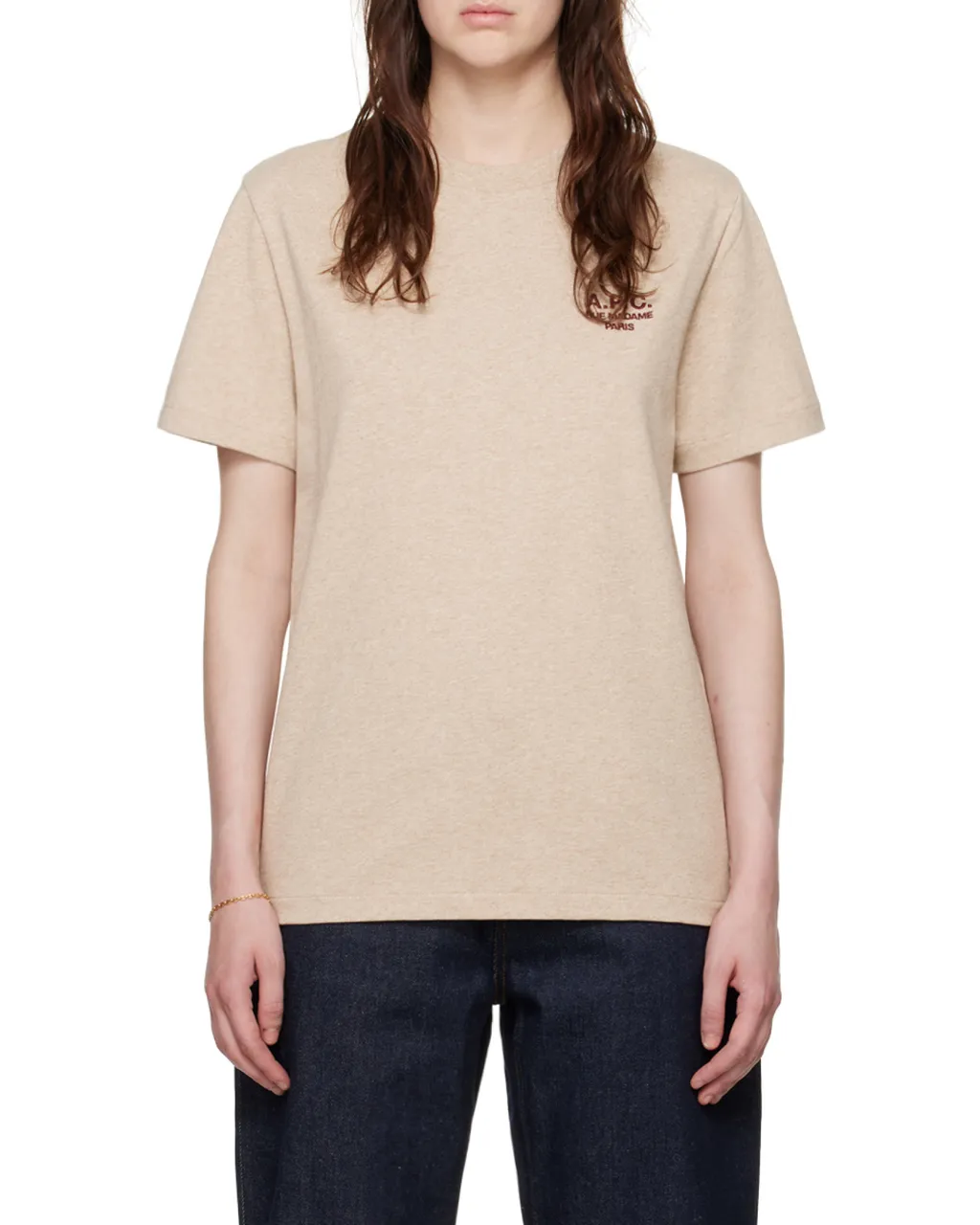 Round Collar Logo T-Shirt