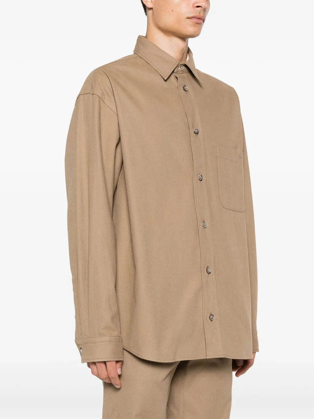 Emelien Curved Hem Shirt