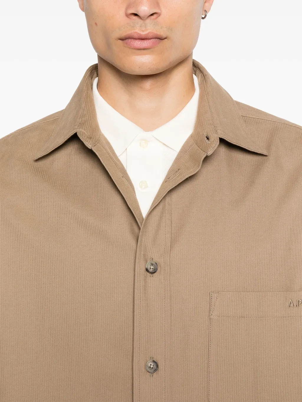Emelien Curved Hem Shirt