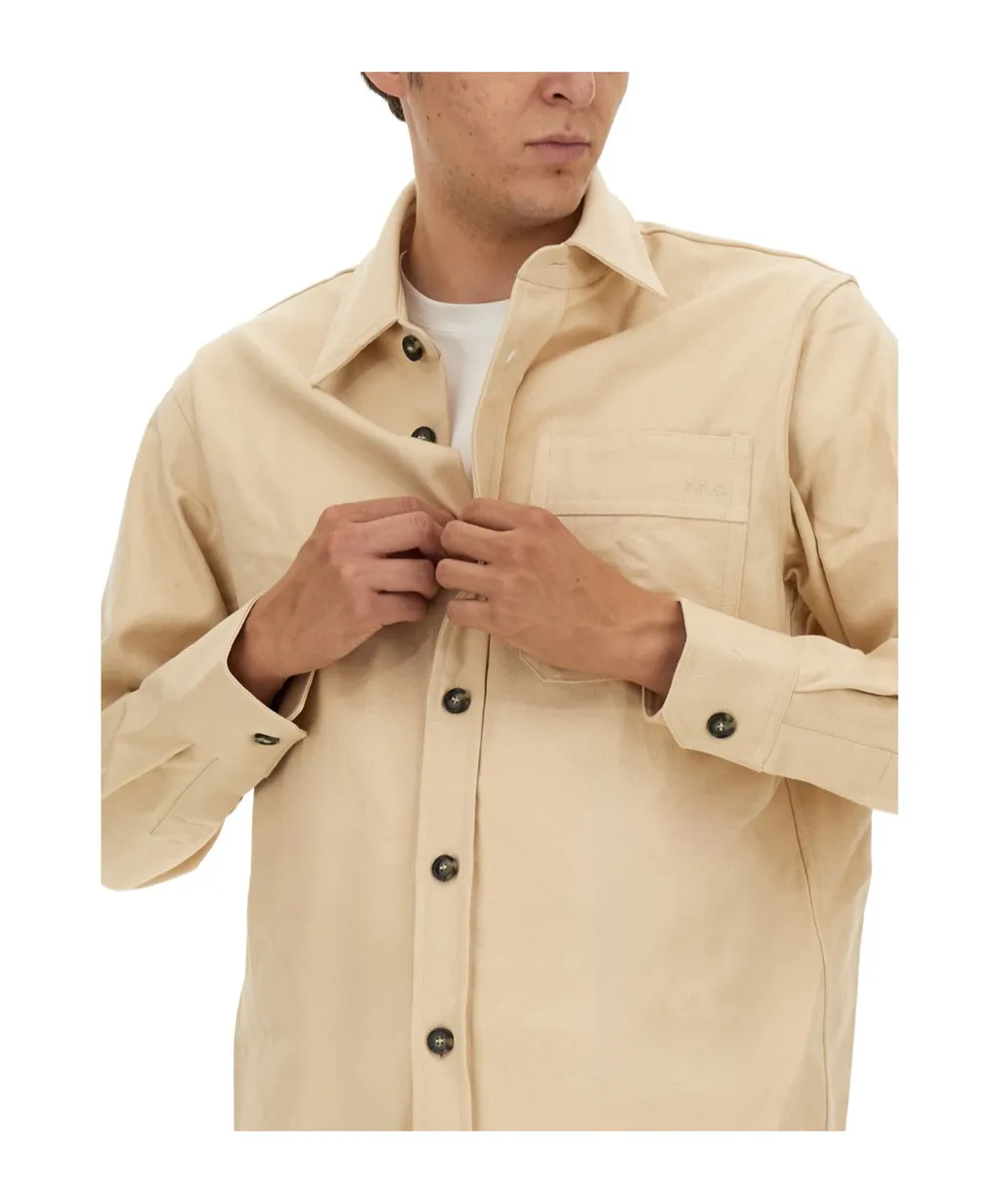 Buttoned Long-Sleeved Shirt