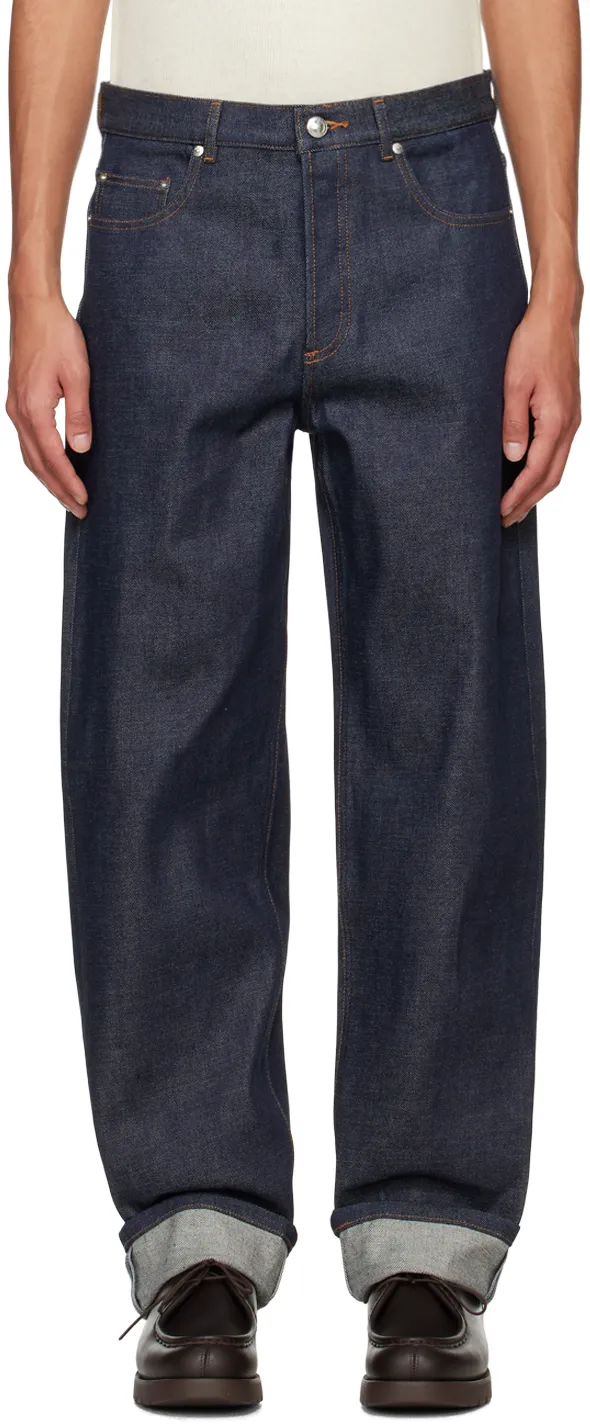 Straight-Leg Slim-Fit Jeans