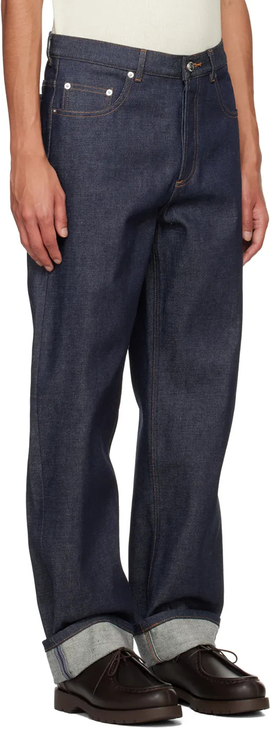 Straight-Leg Slim-Fit Jeans