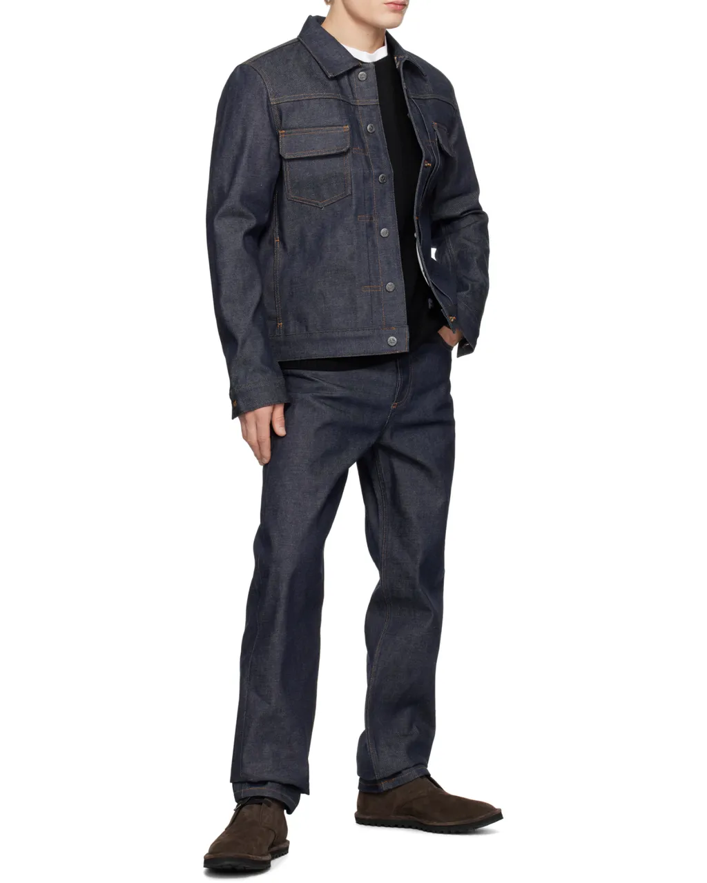 Straight-Leg Slim-Fit Jeans