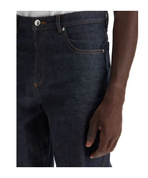 Straight-Leg Slim-Fit Jeans