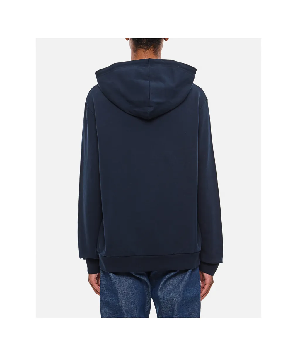 Logo Embroidered Drawstring Hoodie