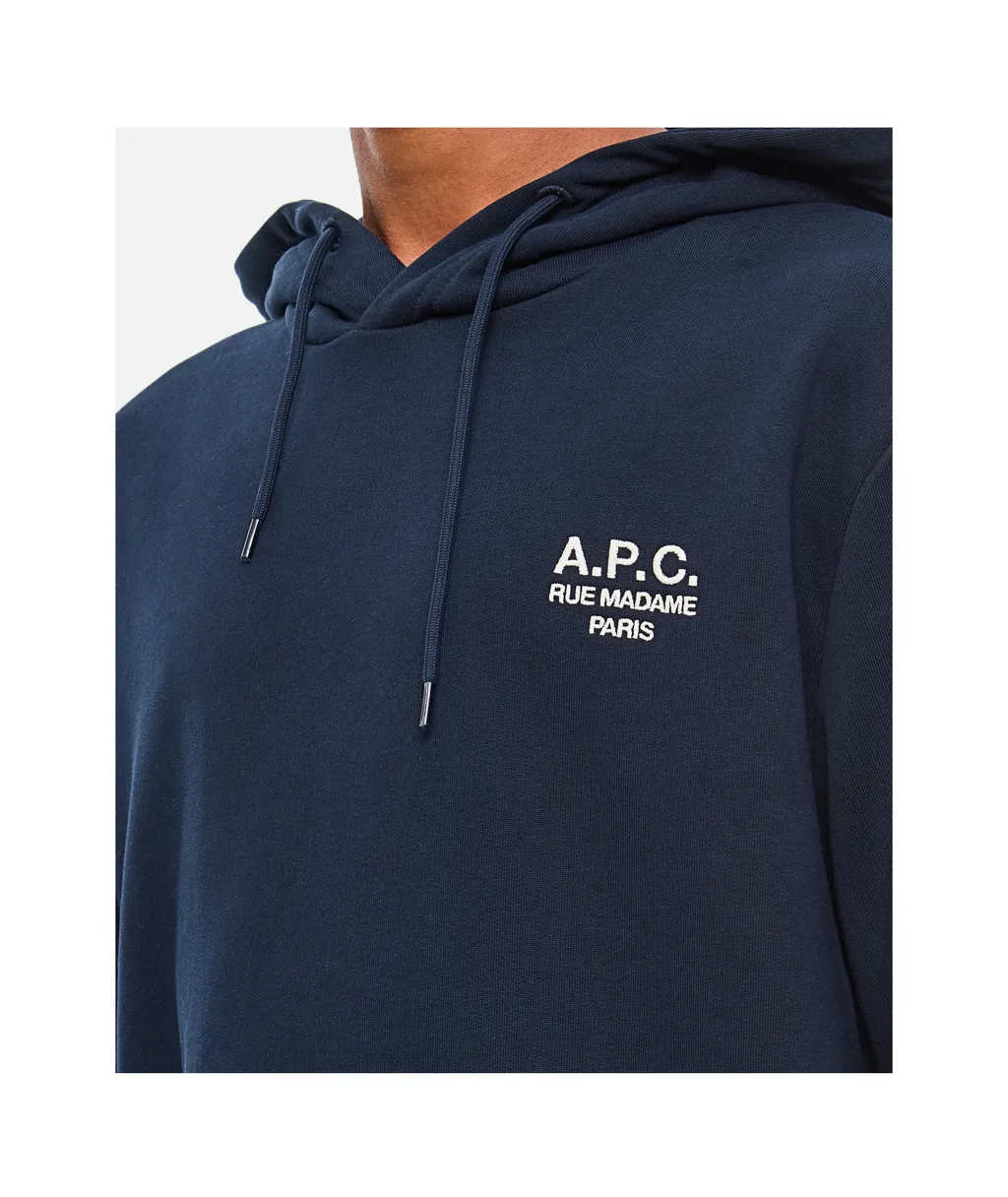 Logo Embroidered Drawstring Hoodie