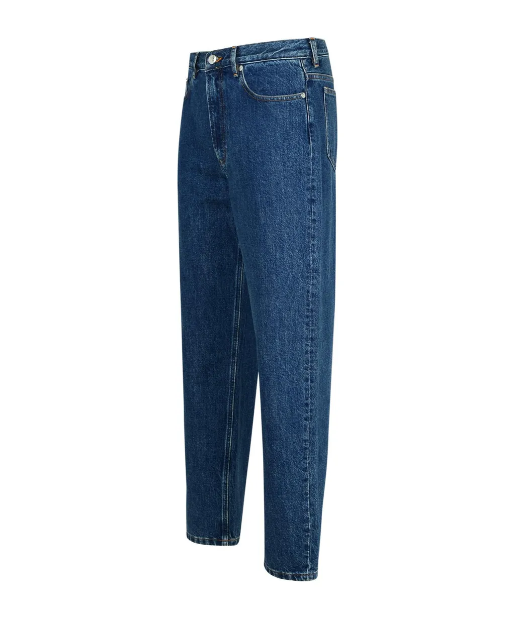 Straight-Leg Slim-Cut Jeans