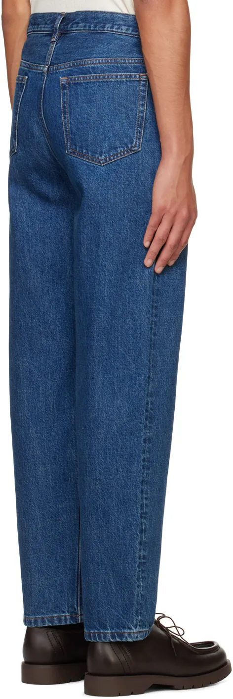 Straight-Leg Slim-Cut Jeans