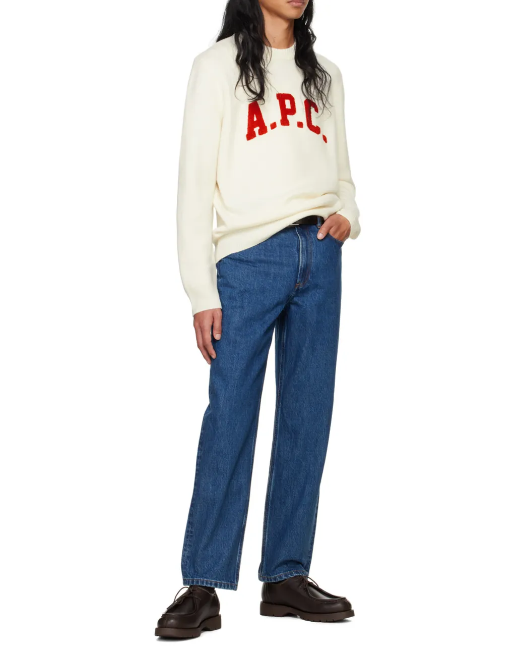 Straight-Leg Slim-Cut Jeans