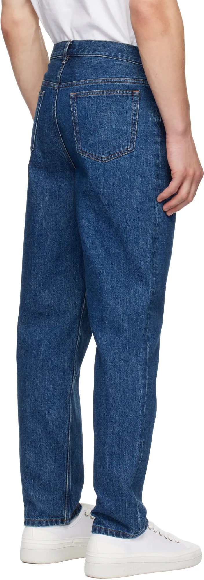 Straight-Leg Slim-Cut Jeans