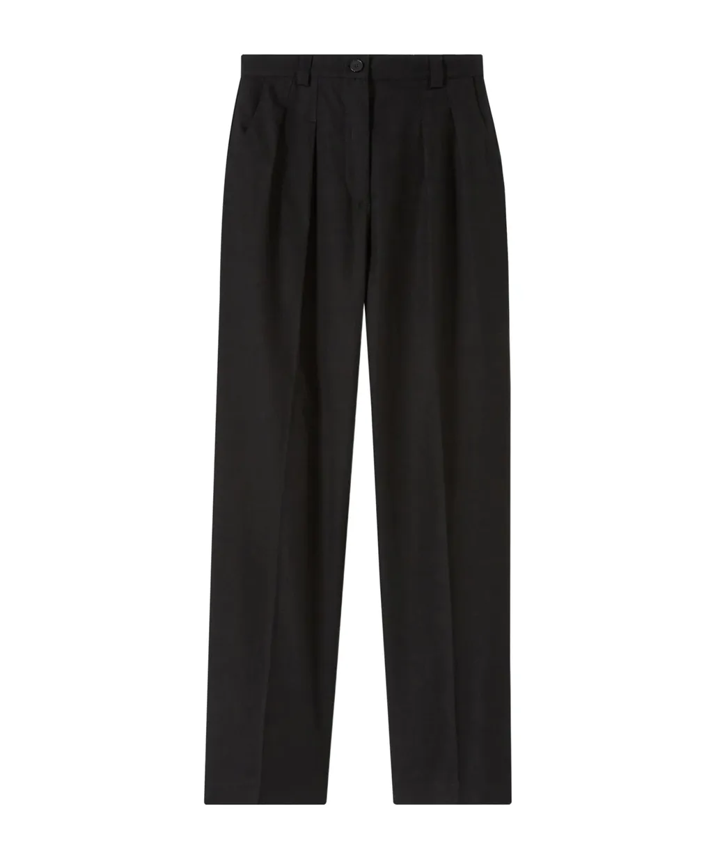 Tressie Button Detailed Straight Leg Trousers