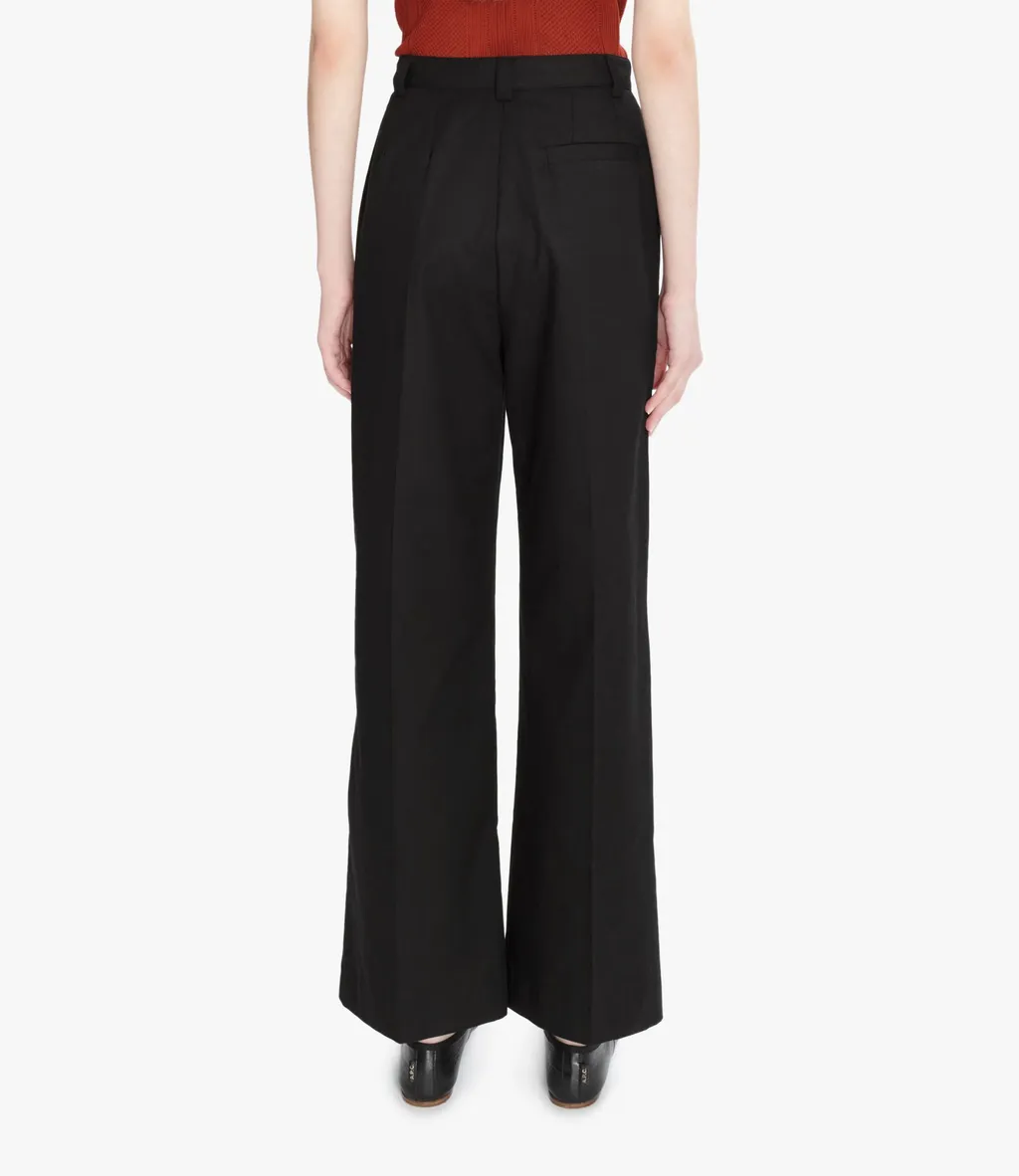 Tressie Button Detailed Straight Leg Trousers