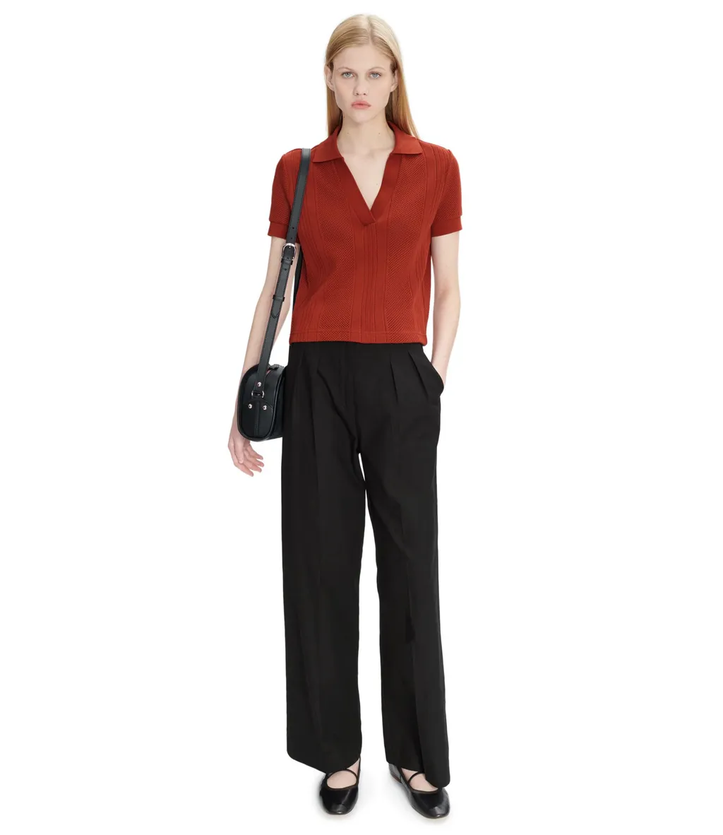Tressie Button Detailed Straight Leg Trousers
