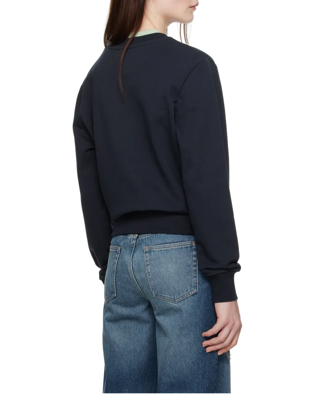 Rue Madame Logo Embroidered Crewneck Sweatshirt