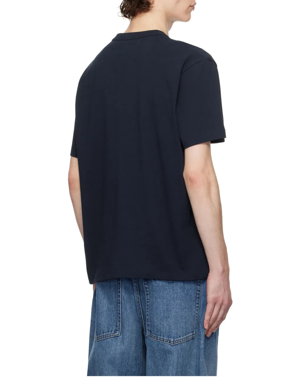 Flocked Logo Crewneck T-Shirt