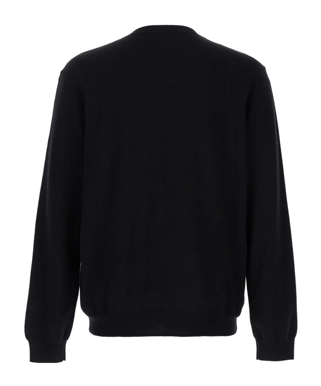 Logo Embroidered Crewneck Knit Jumper