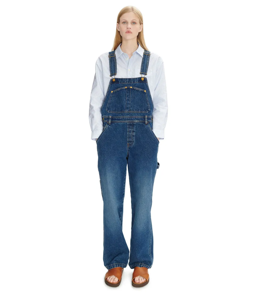 Sleeveless Denim Jumpsuit