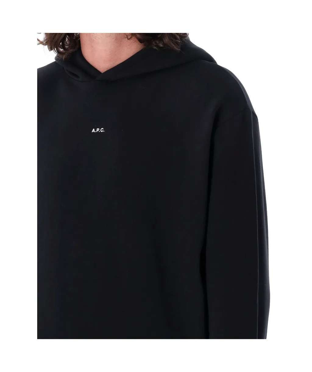 Logo Printed Straight Hem Hoodie