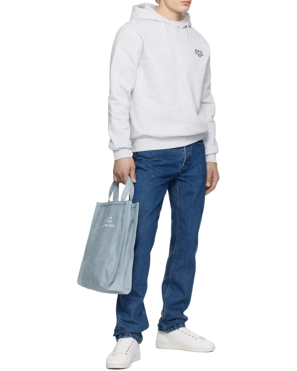 Logo Embroidered Drawstring Hoodie