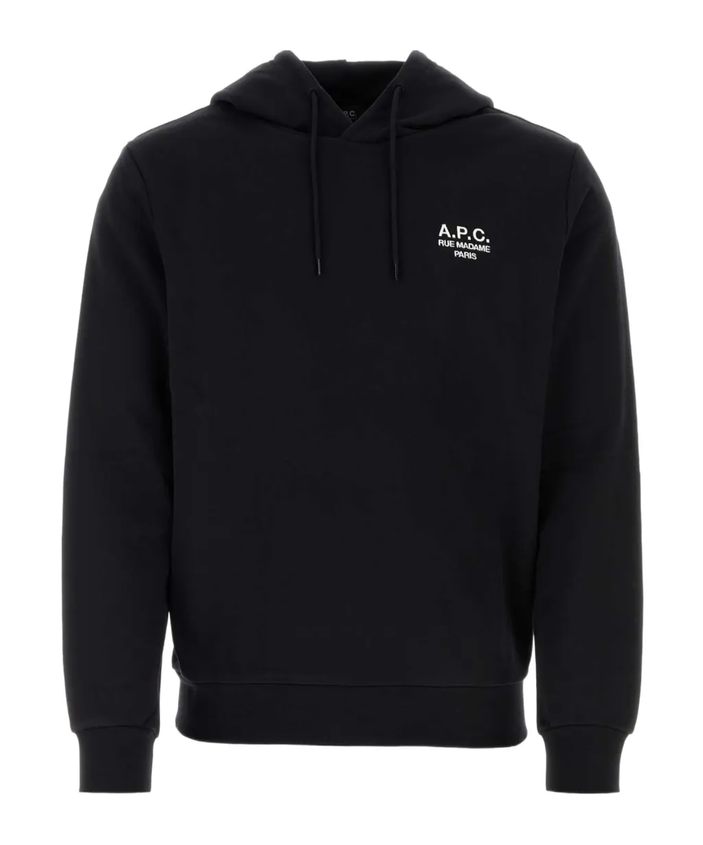 Logo Embroidered Drawstring Hoodie