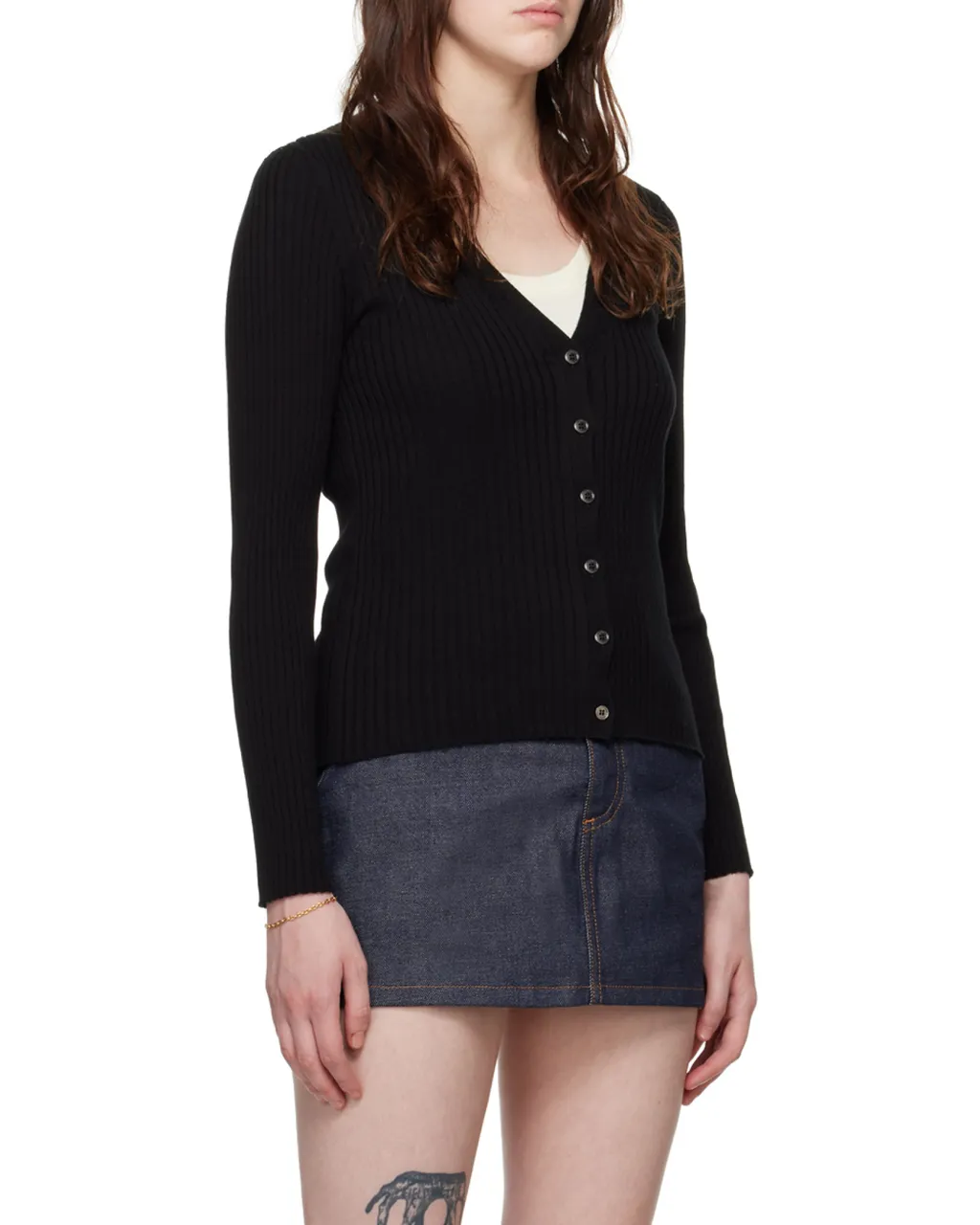 V-Neck Organic Cotton Cardigan