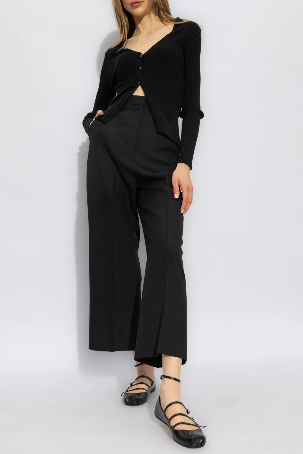 V-Neck Organic Cotton Cardigan