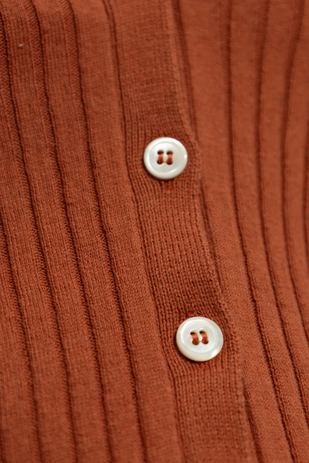 V-Neck Organic Cotton Cardigan