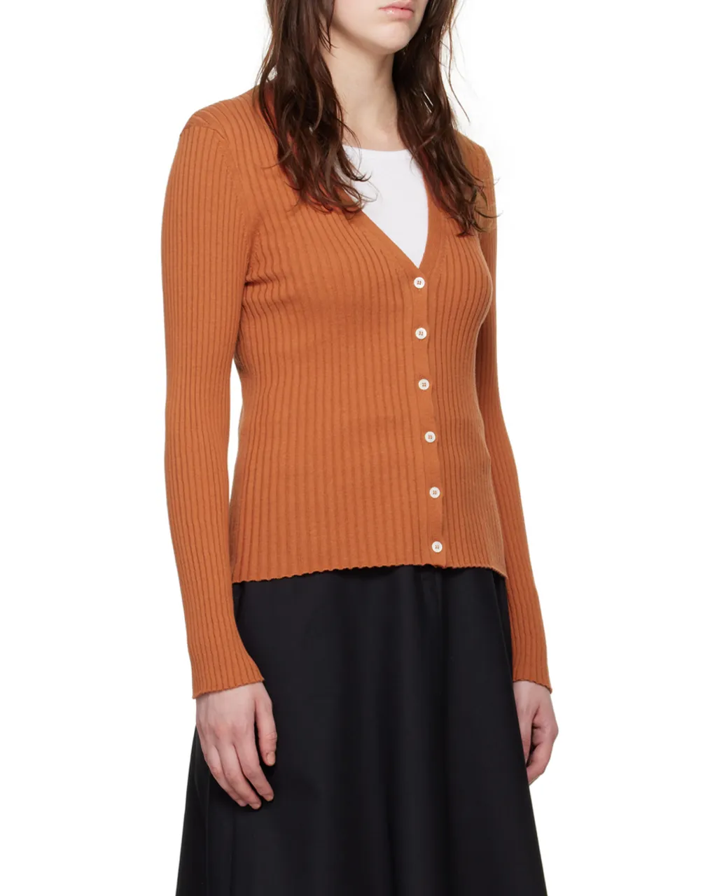 V-Neck Organic Cotton Cardigan