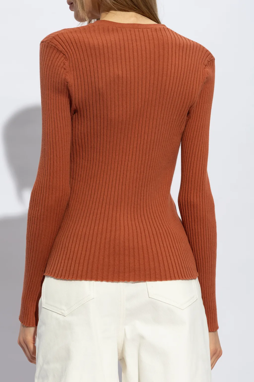 V-Neck Organic Cotton Cardigan