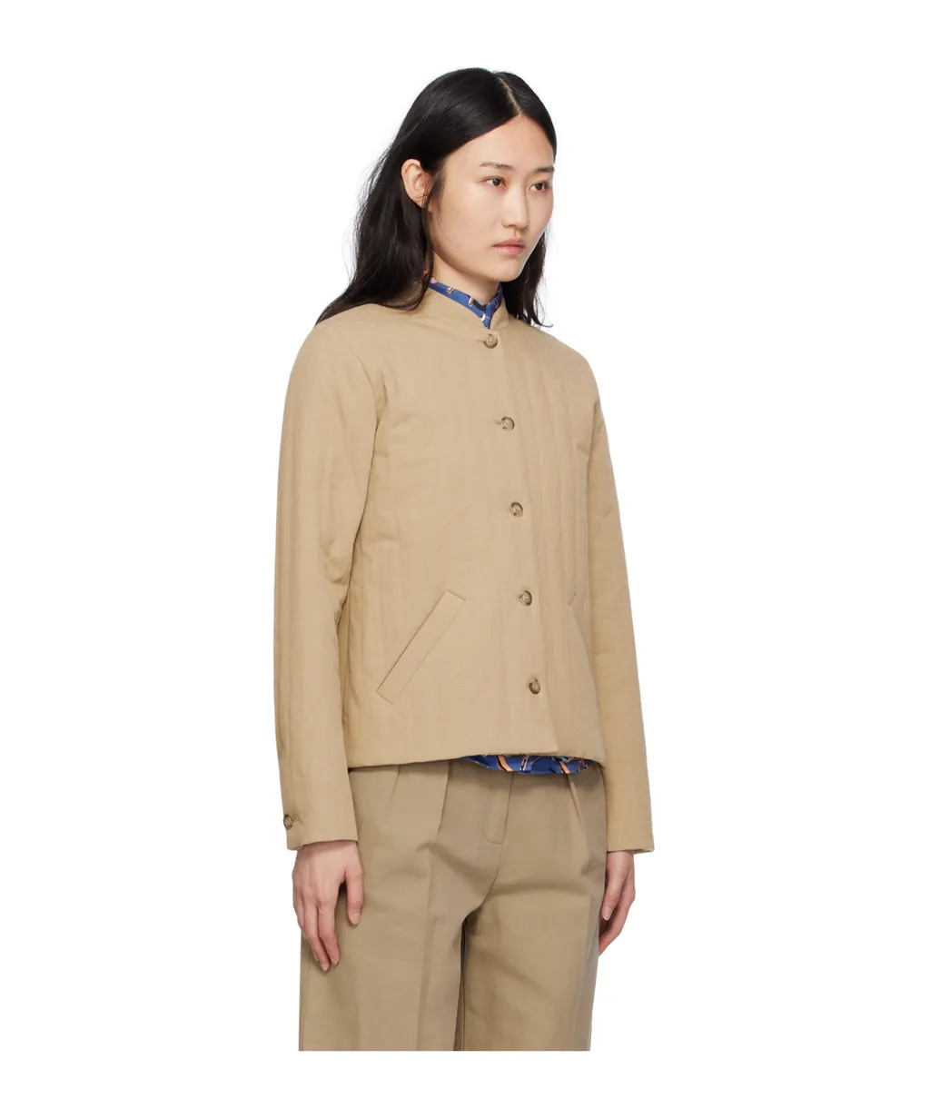 Quilted Stand-Neck Casual Jacket