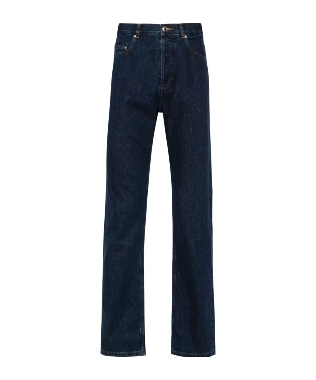 High-Rise Straight-Leg Jeans