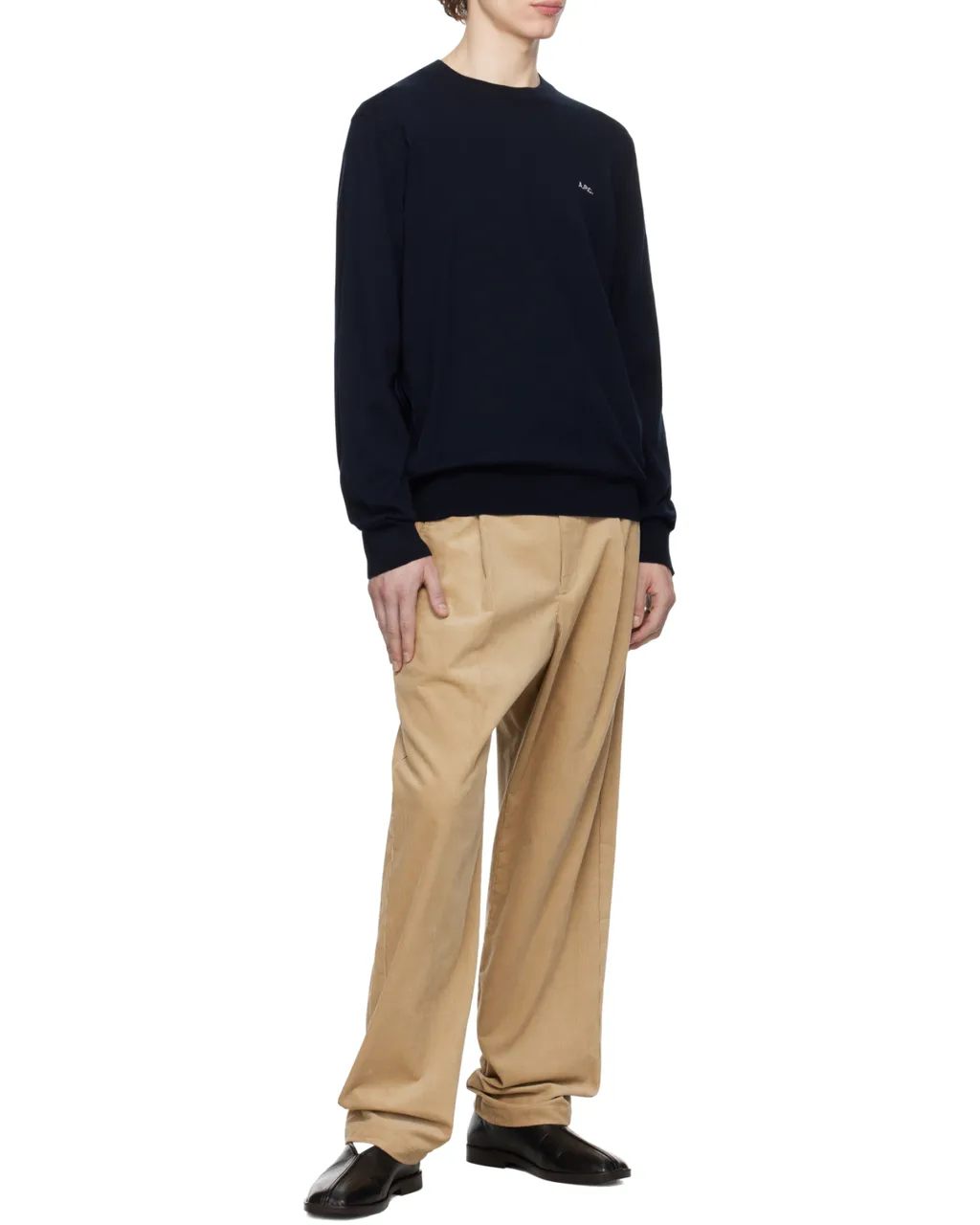Logo Embroidered Knit Jumper