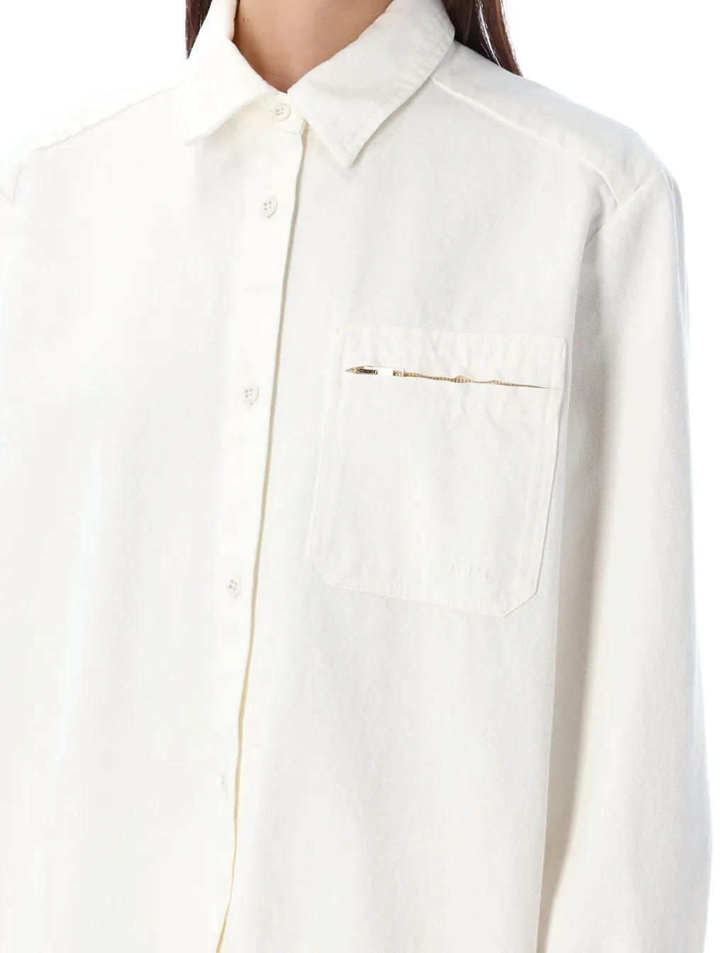 Tina Long-Sleeved Denim Shirt
