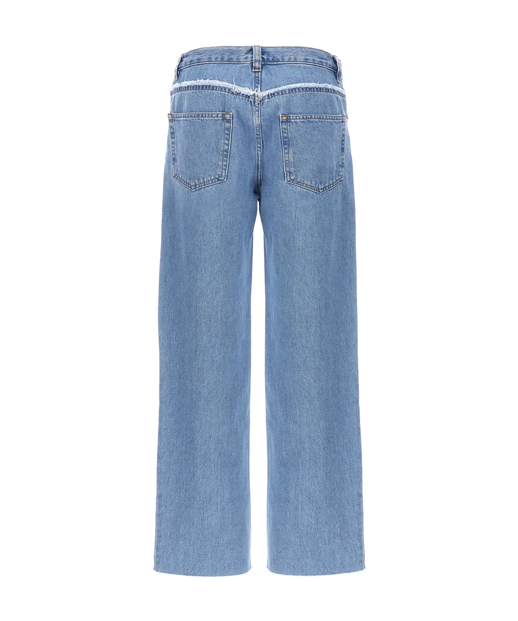 Relaxed Raw Edge Jeans