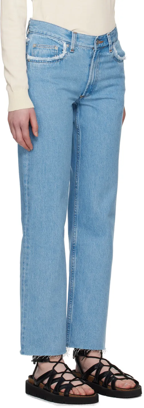 Relaxed Raw Edge Jeans