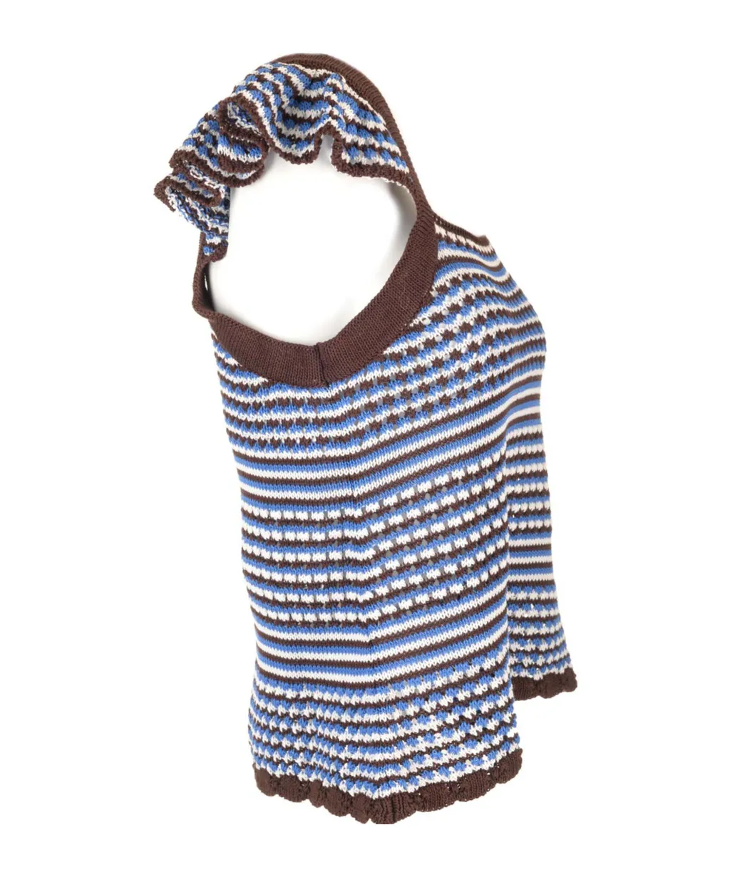 Striped Crochet Top