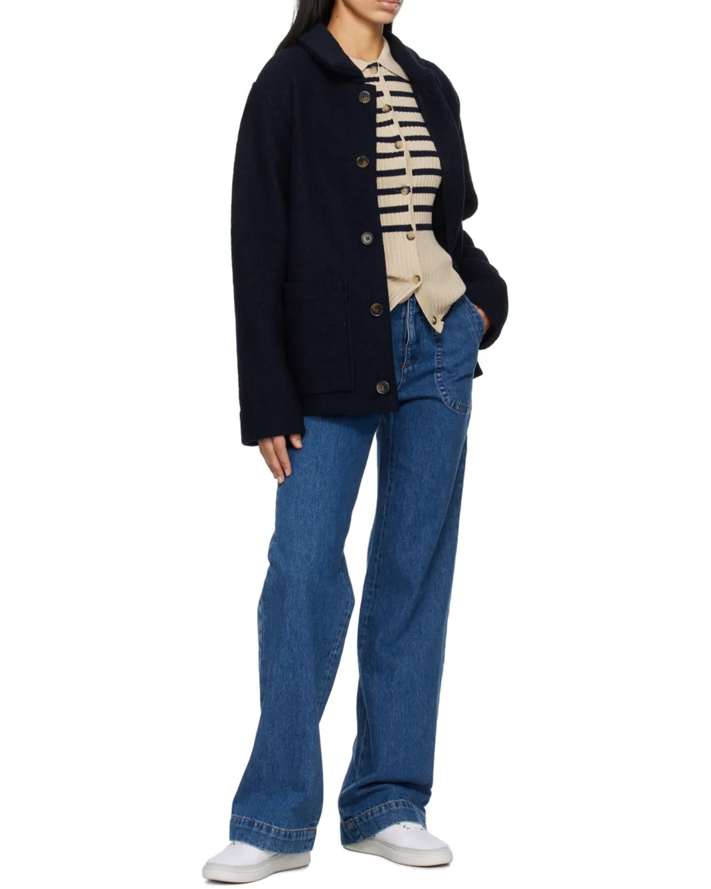 Casual Jacket With Buttons On Front