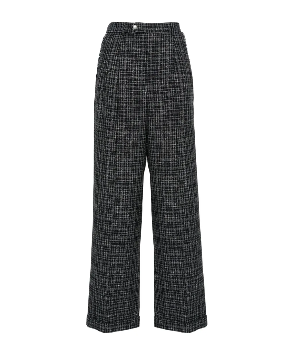Melissa Plaid Trousers