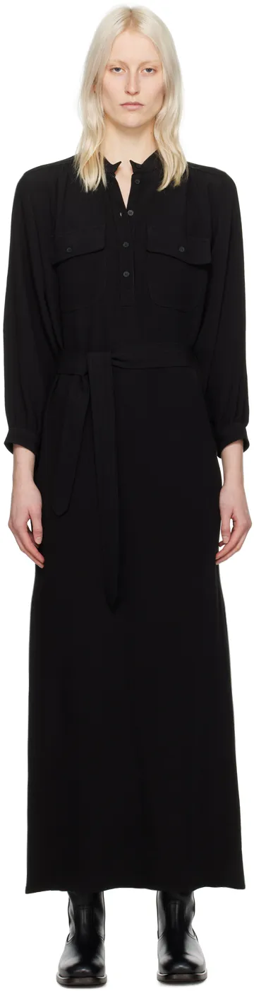 Seersucker Maxi Shirt Dress