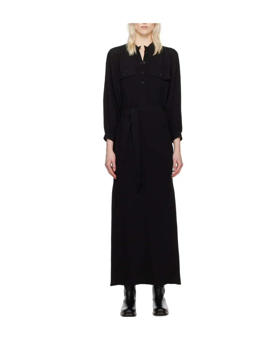 Seersucker Maxi Shirt Dress