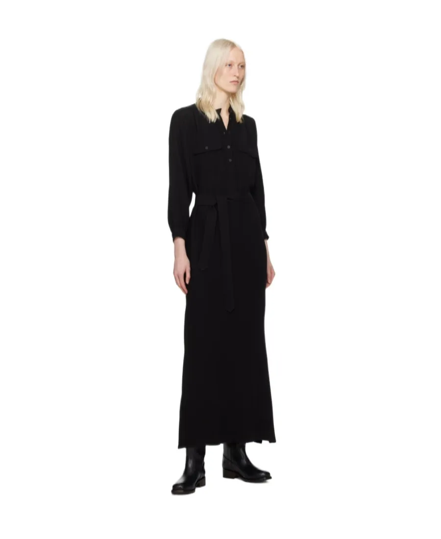 Seersucker Maxi Shirt Dress