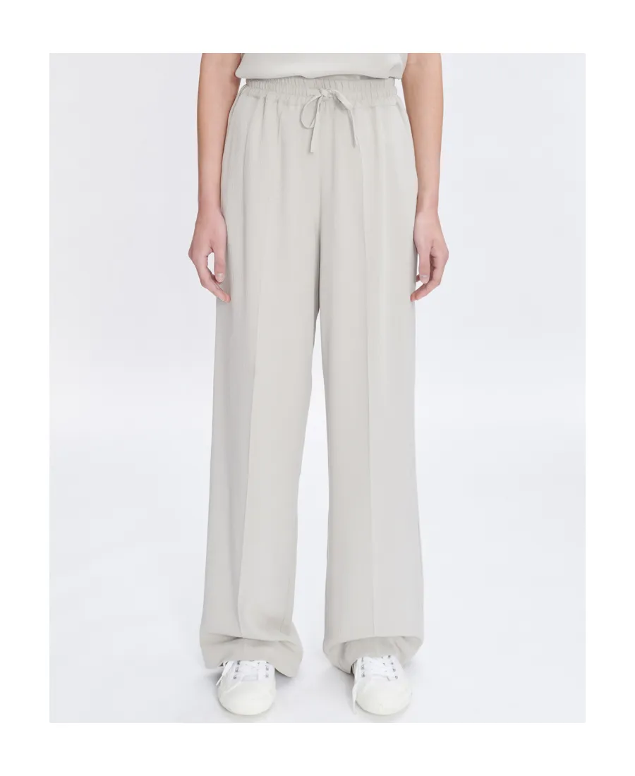 Carlota Drawstring Straight-Leg Trousers